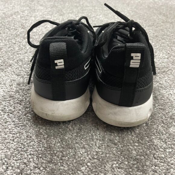 PUMA Carson 2 Concave Black White Womens 8 Low Lace Up Sneakers Shoes Cushion - Picture 13 of 15